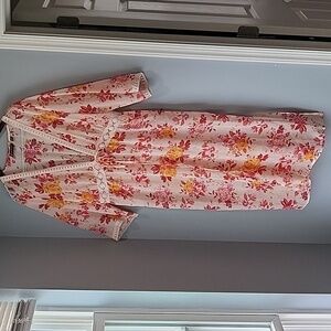 New York & Co floral and lace cover-up
